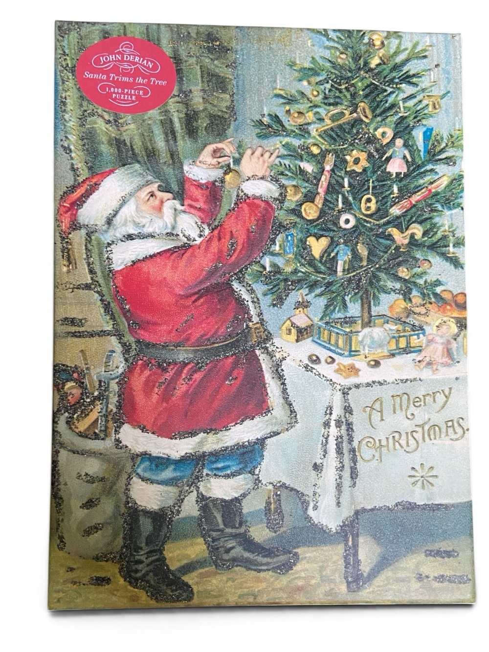 Santa Trims the Tree 1000 Piece Jigsaw Puzzle Artisan John Derian